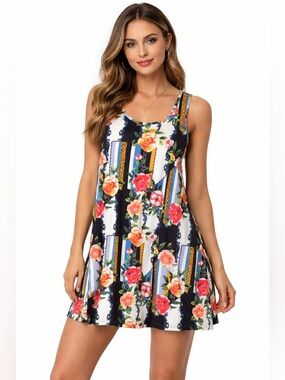 Lildy Floral/Print Dress  L-XL